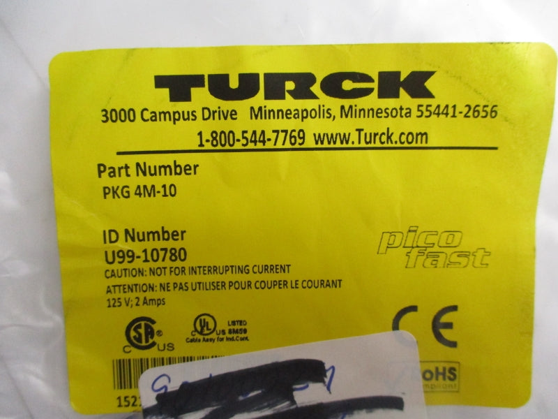TURCK PKG4M-10 U99-10780 125V 2A NSNP