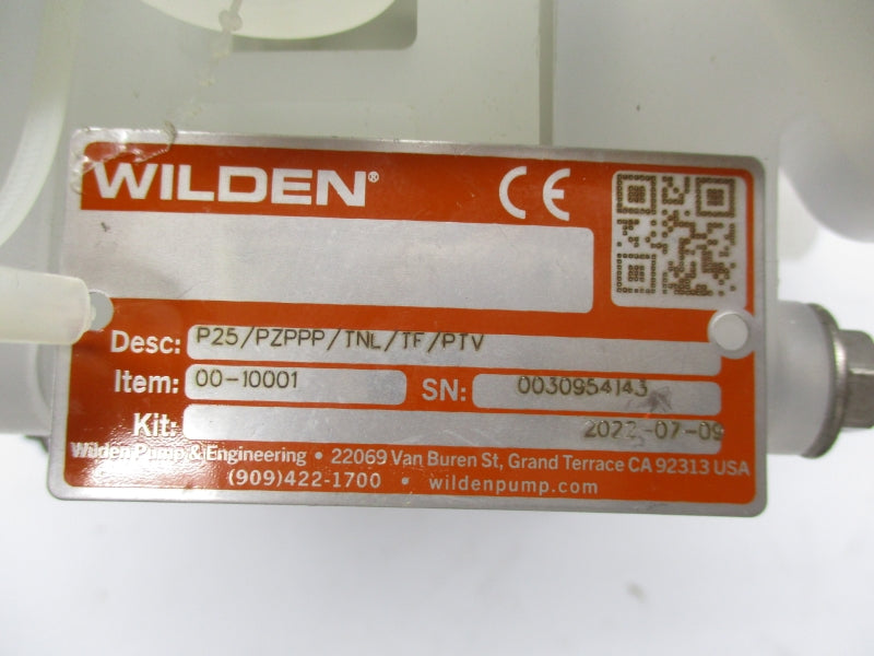 WILDEN WIL-00-10001 P25/PZPPP/TNL/TF/PTV NSMP