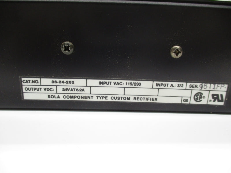 SOLA 86-24-262 24V 6.2A