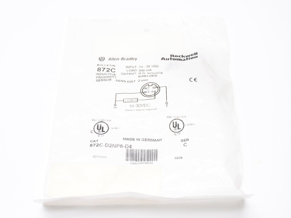 ALLEN BRADLEY 872C-D2NP8-D4 SER. C 10-30VDC NSMP