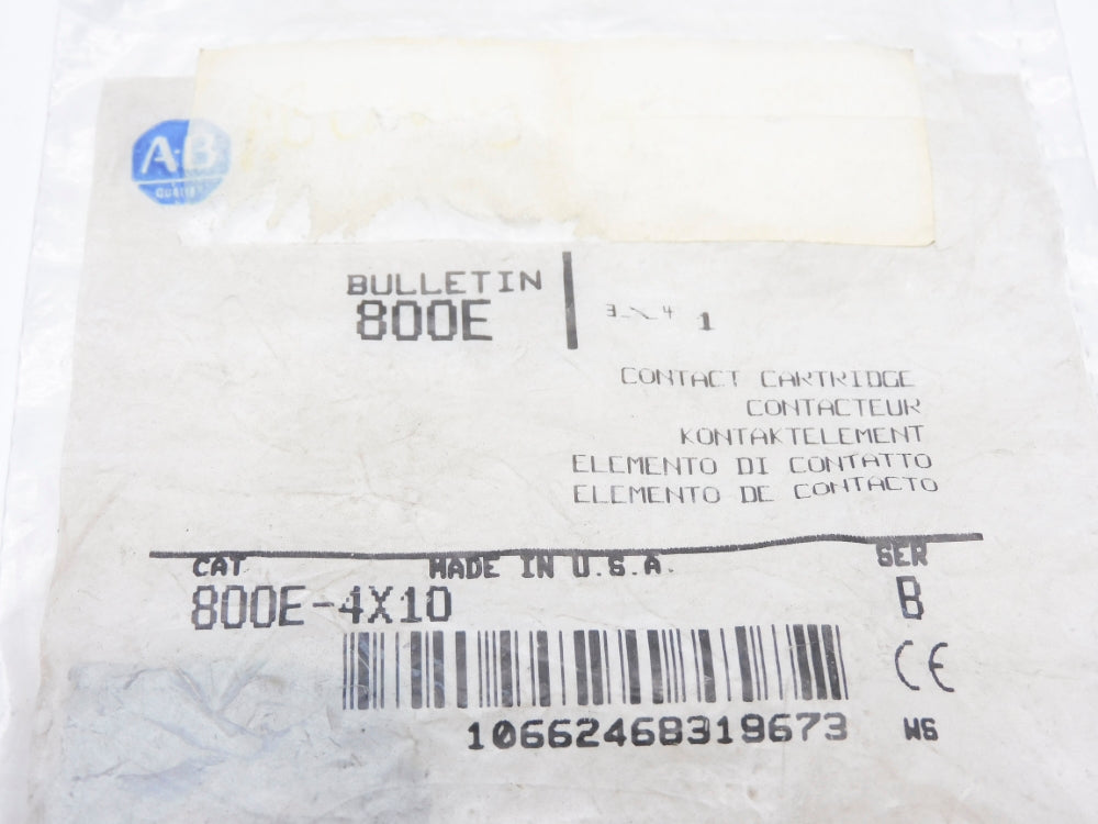 ALLEN BRADLEY 800E-4X10 SER. B NSMP