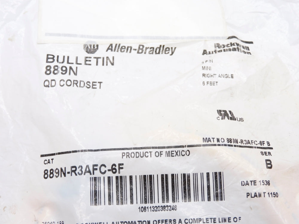 ALLEN BRADLEY 889N-R3AFC-6F SER. B NSMP