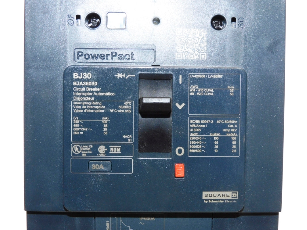 SQUARE D BJA36030 480V 30A NSNP