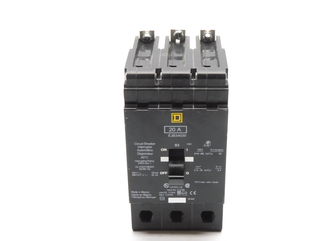 SQUARE D EJB34020 277V 20A NSNP