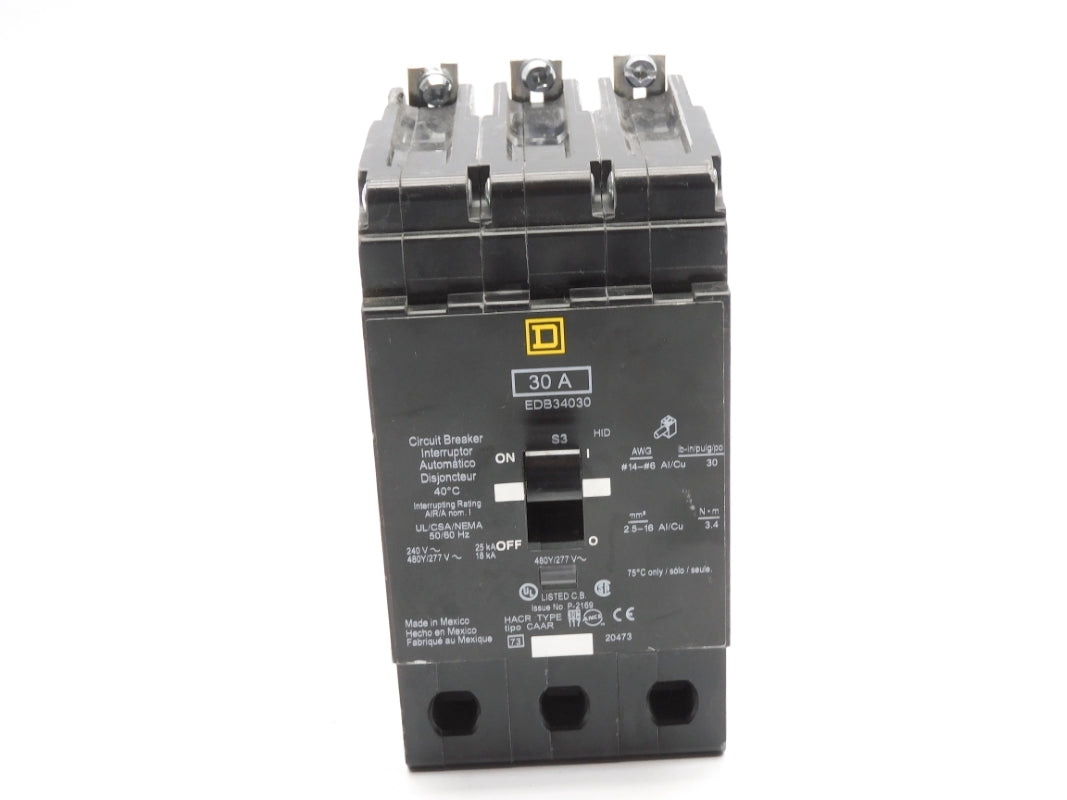 SQUARE D EDB34030 277V 30A NSNP