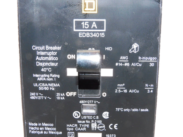 SQUARE D EDB34015 SER. 3 240V 15A NSNP