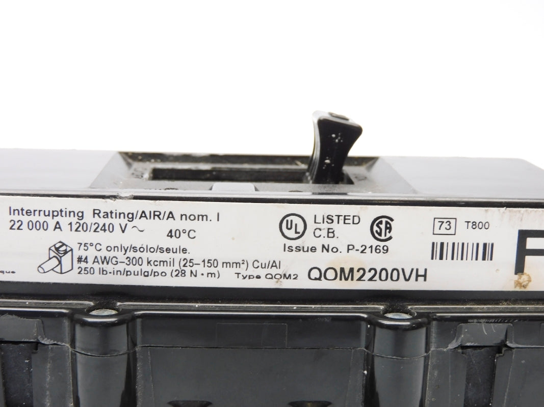 SQUARE D QOM2200VH 120/240V 200A UNMP