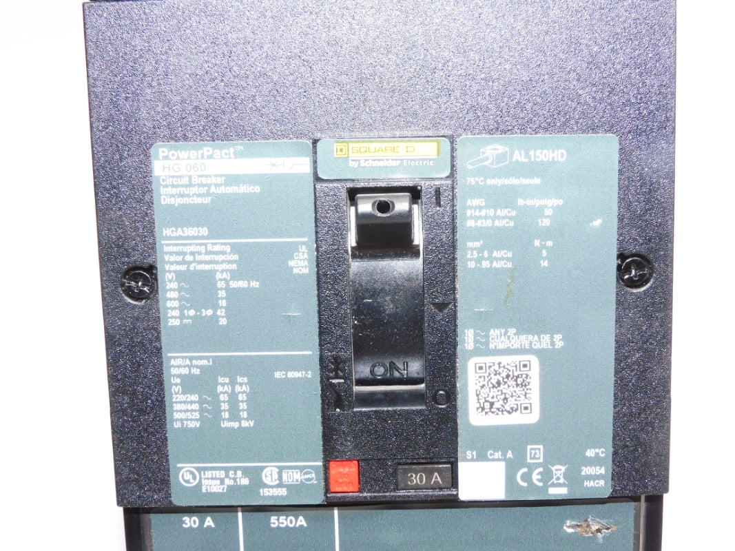 SQUARE D HGA36030 600V 30A NSNP