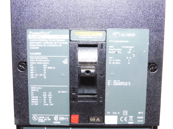 SQUARE D HJA36060 600V 60A NSNP