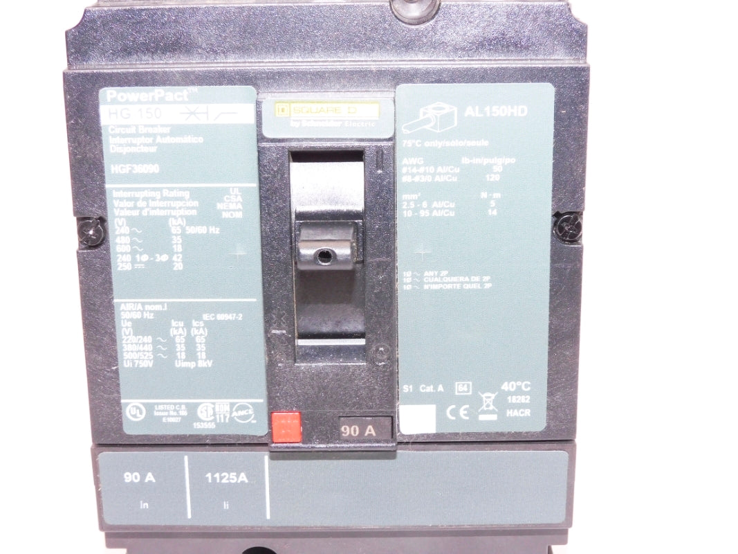 SQUARE D HGF36090 SER. 1 600V 90A NSNP