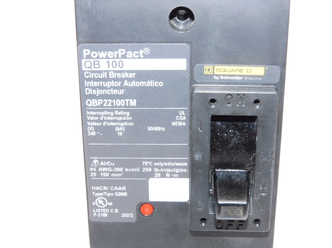 SQUARE D QBP22100TM 240V 100A NSNP