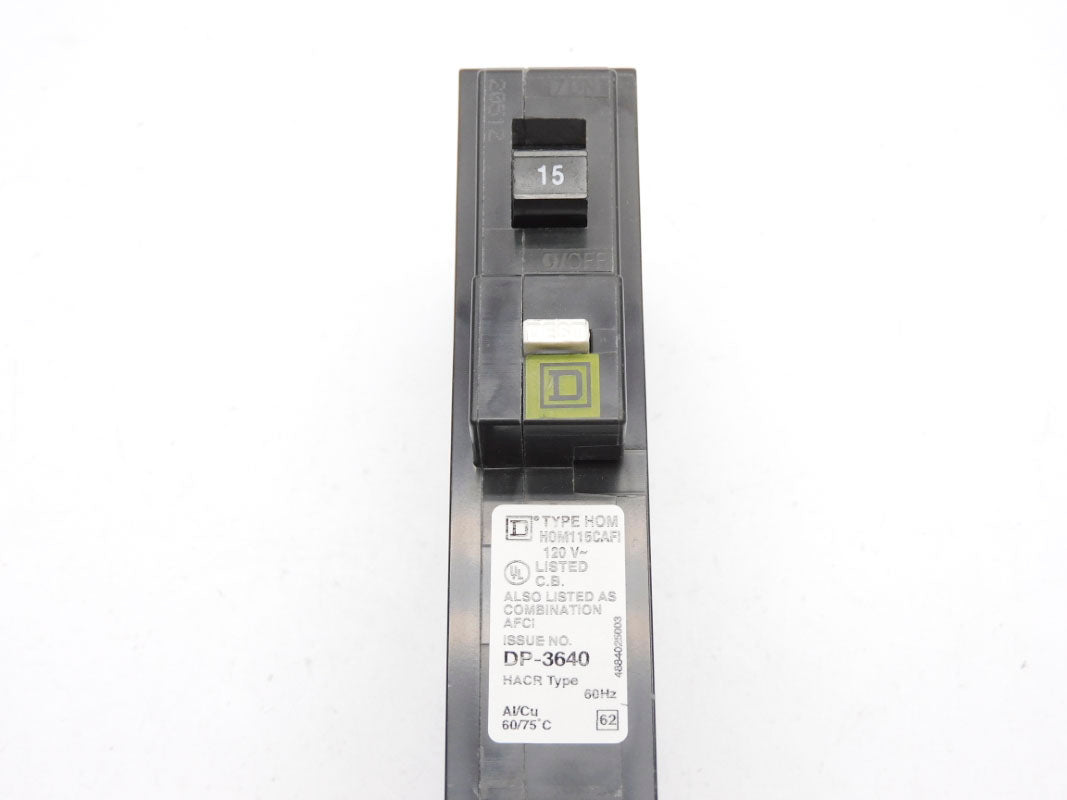 SQUARE D HOM115CAFI 120V 15A NSNP