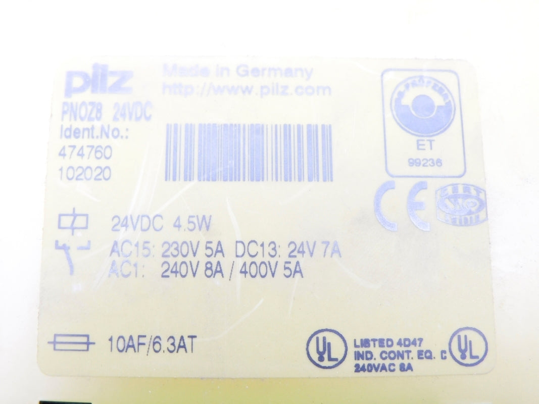 PILZ PN0Z824VDC 474760 NSMP