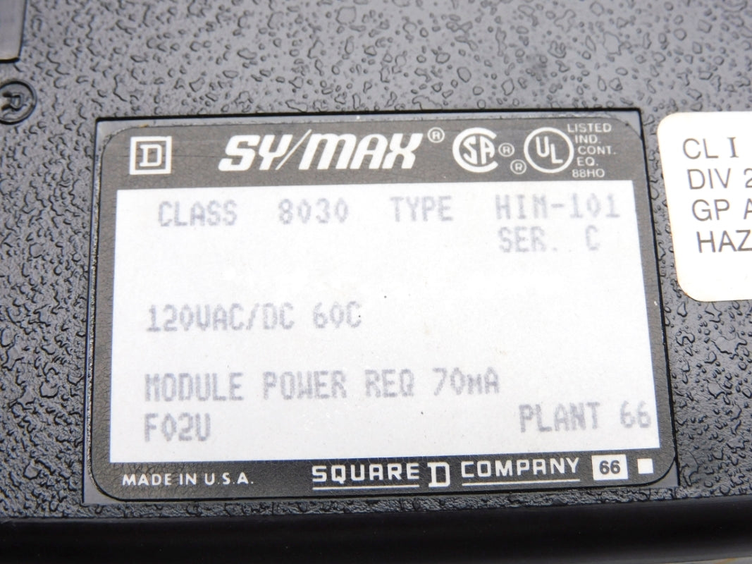 SQUARE D 8030HIM101 SER. C UNMP