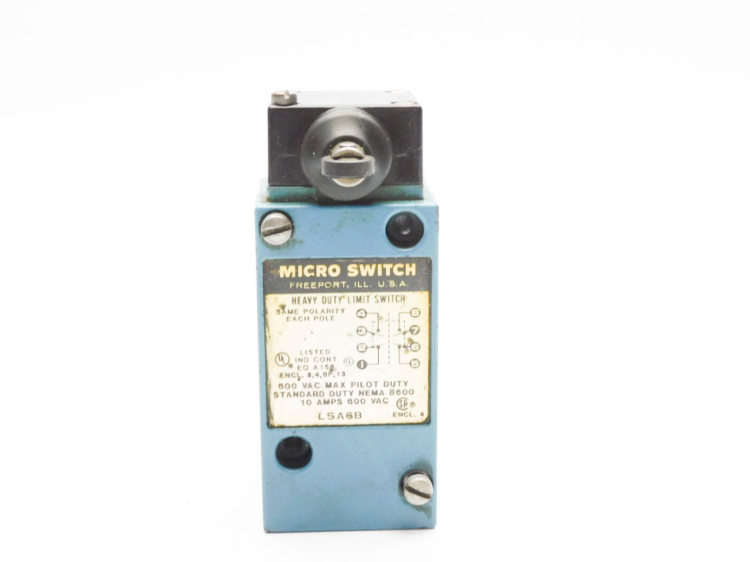 MICRO SWITCH LSA6B 600VAC 10A UNMP