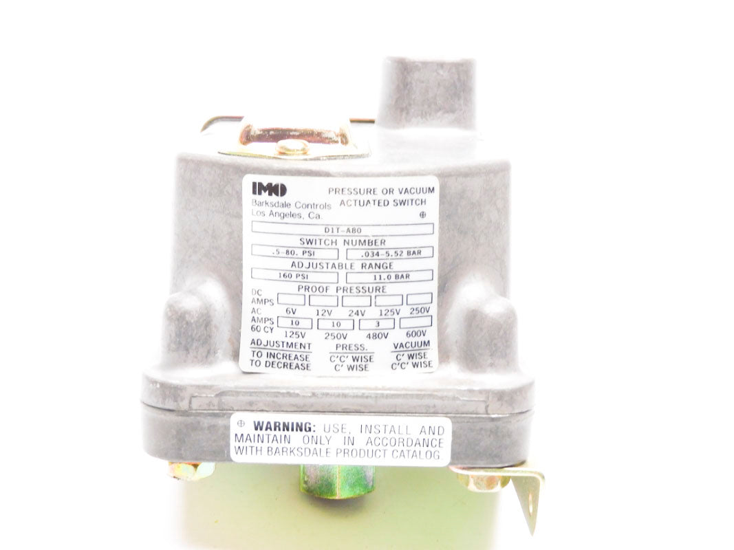 BARKSDALE D1T-A80 .5-80PSI NSMP