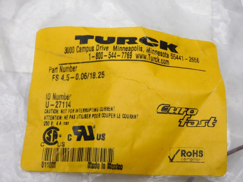 TURCK FS4.5-0.06/18.25 U-27114 NSMP