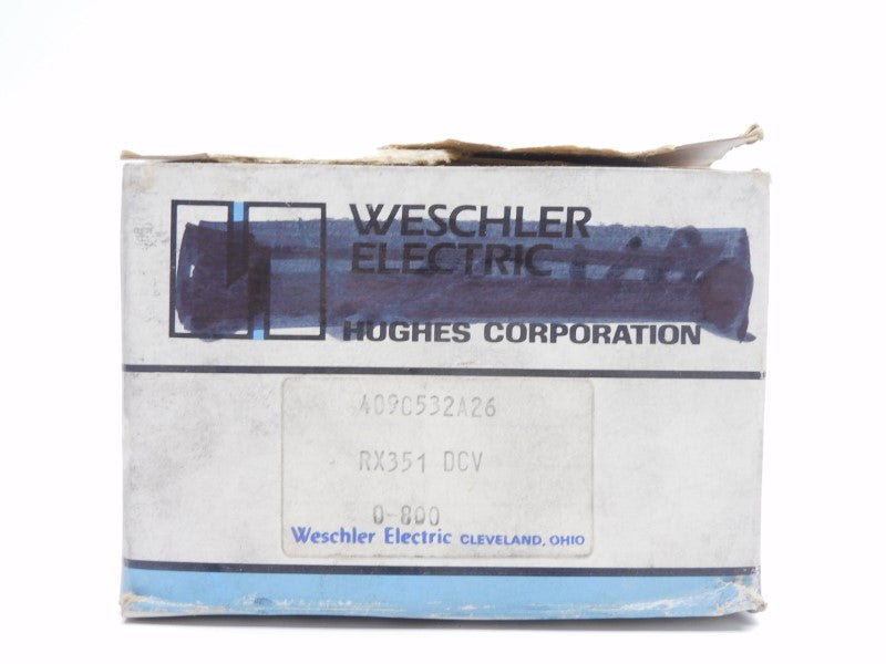 WESCHLER ELECTRIC 409C532A26 0-800DCV NSMP