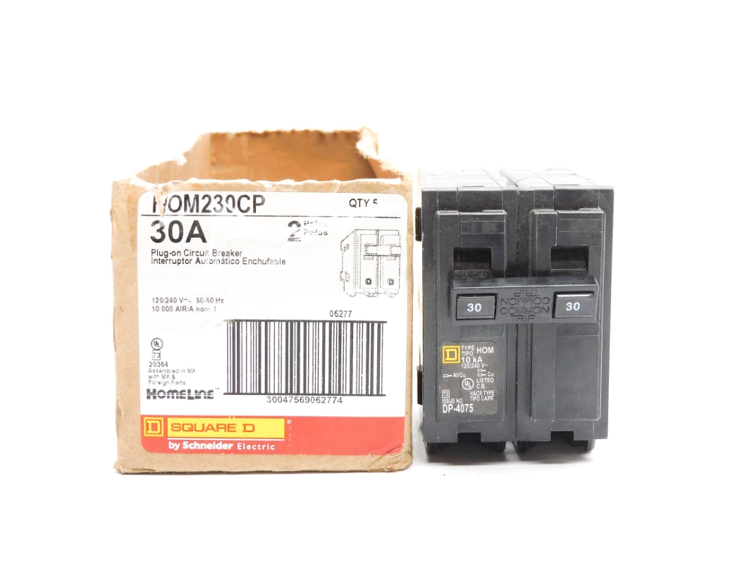 SQUARE D HOM230CP 30A 120/240V (PKG OF 5) NSMP
