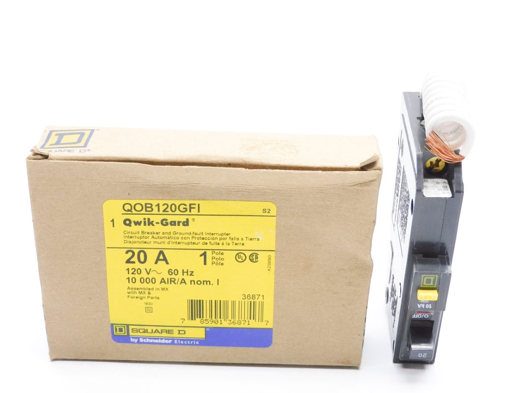 SQUARE D QOB120GFI 120V 20A NSMP