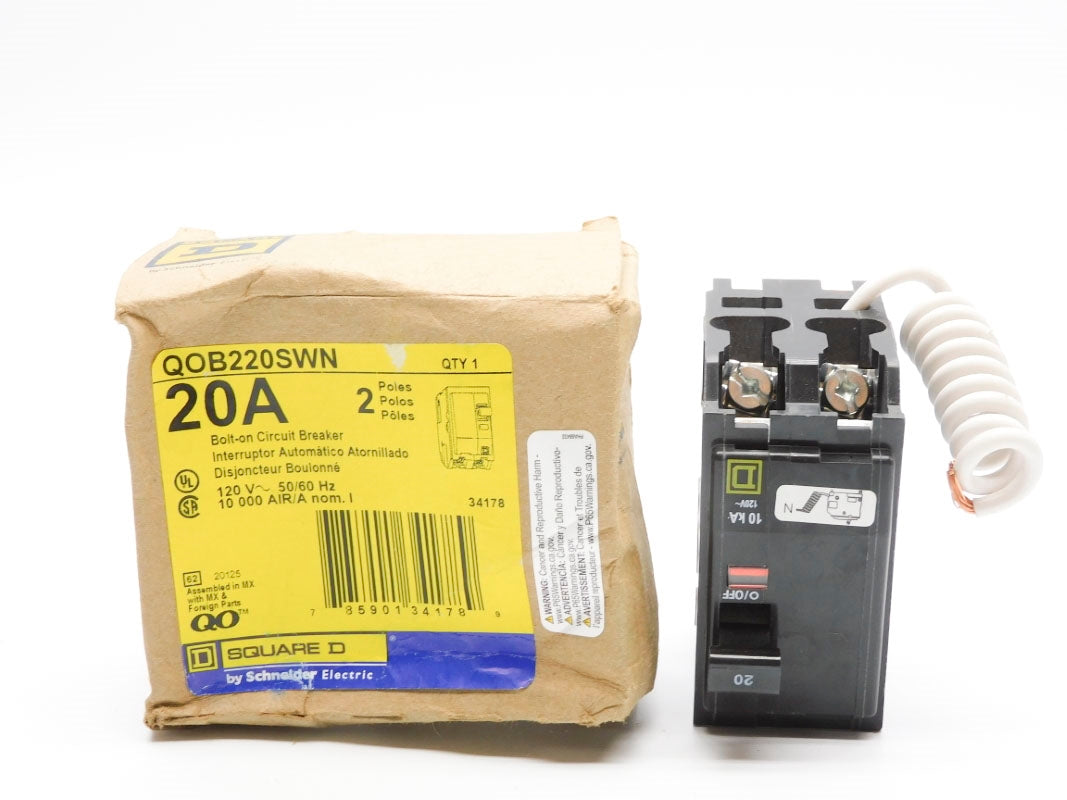 SQUARE D QOB220SWN 120V 20A NSMP