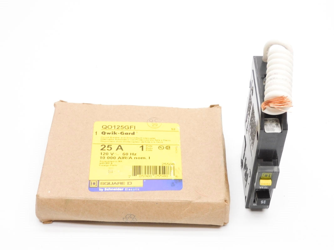 SQUARE D QO125GFI 120V 25A NSMP