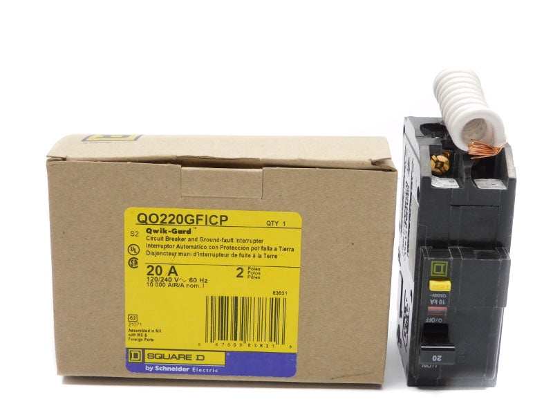 SQUARE D QO220GFICP 120/240V 20A NSMP