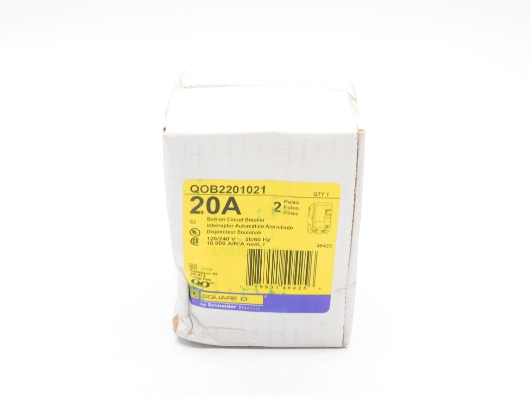 SQUARE D QOB2201021 120/240V 20A NSFS