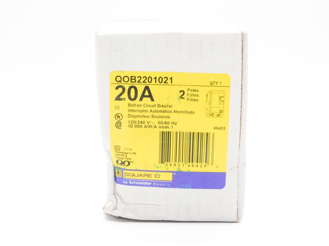 SQUARE D QOB2201021 120/240V 20A NSFS