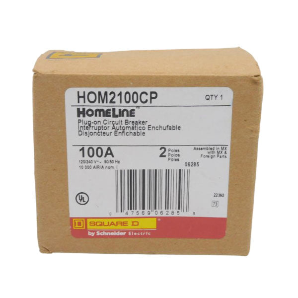 SQUARE D HOM2100CP 120/240V 100A NSMP