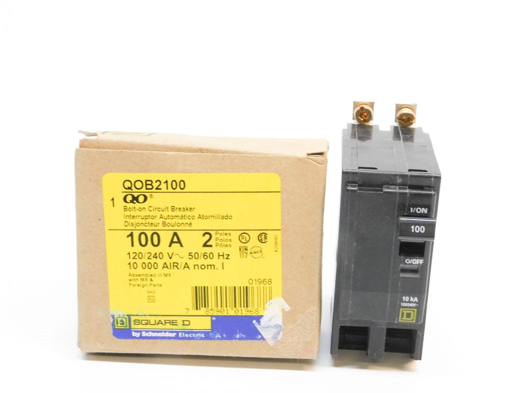 SQUARE D QOB2100 120/240V 100A NSMP