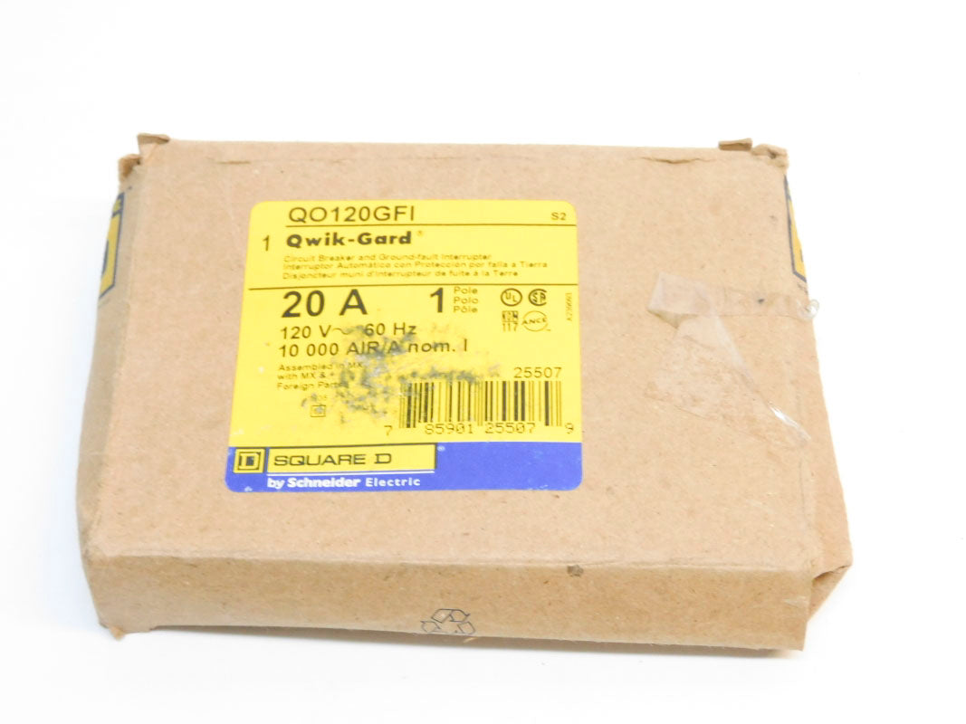 SQUARE D QO120GFI 120V 20A NSMP