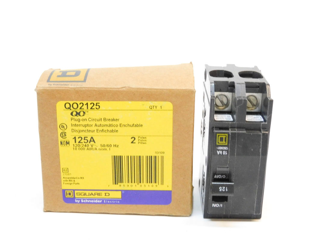 SQUARE D QO2125 120/240V 125A NSMP