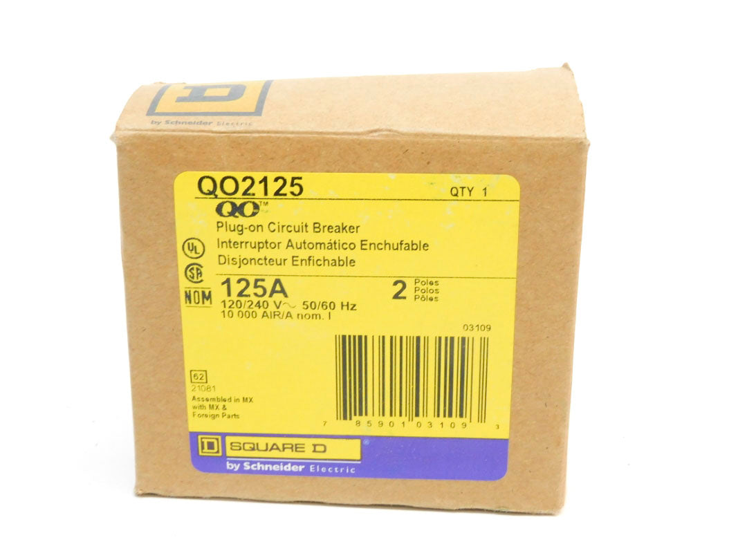 SQUARE D QO2125 120/240V 125A NSMP