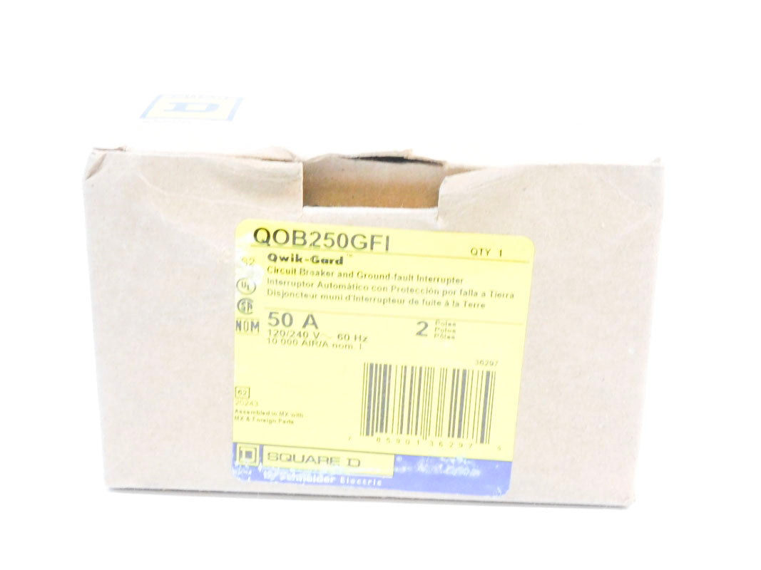 SQUARE D QOB250GFI 120/240V 50A NSMP