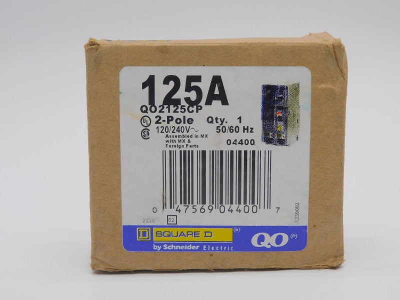 SQUARE D QO2125CP 120/240V 125A NSMP
