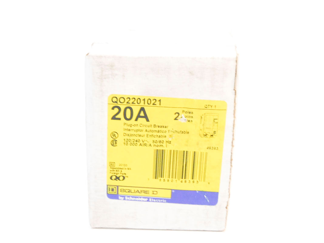 SQUARE D QO2201021 120/240V 20A NSFS