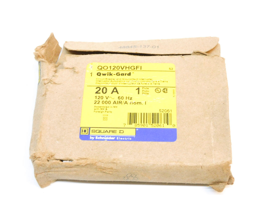 SQUARE D QO120VHGFI 120V 20A NSMP