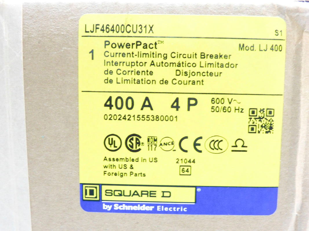 SQUARE D LJF46400CU31X 600V 400A NSFS