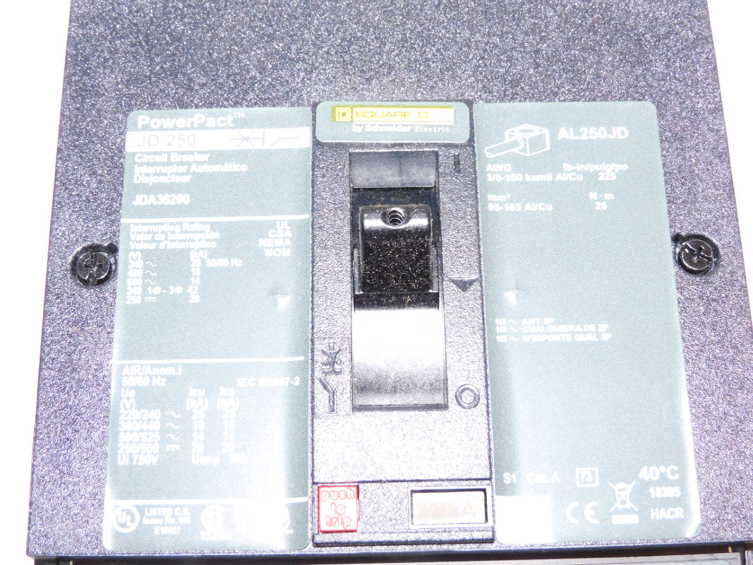 SQUARE D JDA36200 600V 200A NSMP
