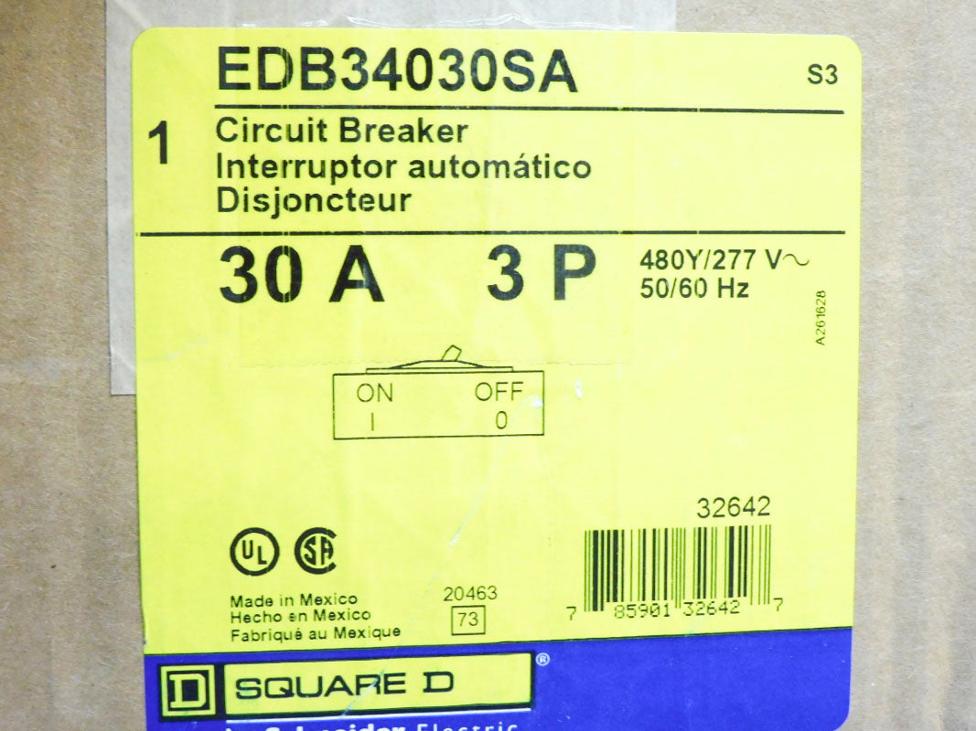 SQUARE D EDB34030SA 30A 277V NSMP