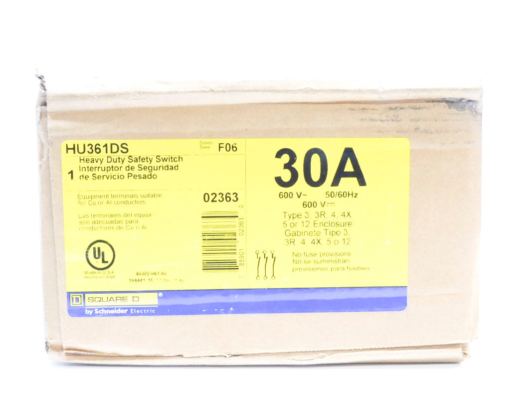 SQUARE D HU361DS SER. F06 NSFS