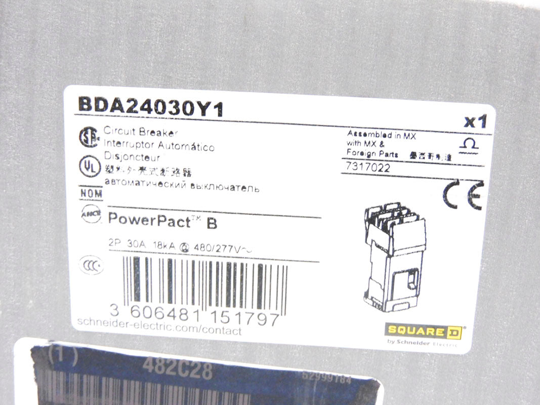SQUARE D BDA24030Y1 30A 480/277V NSMP