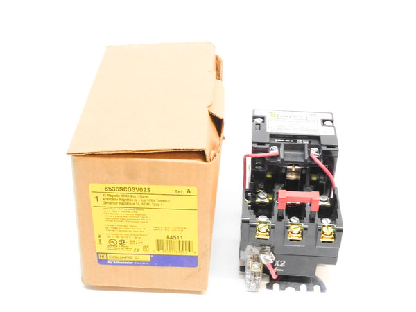 SQUARE D 8536SCO3V02S SER. A 110/120V 32A NSMP