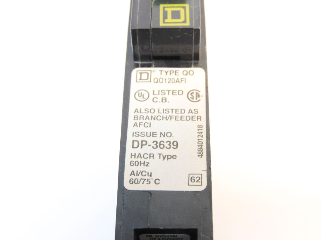 SQUARE D QO120AFI 120V 20A NSMP