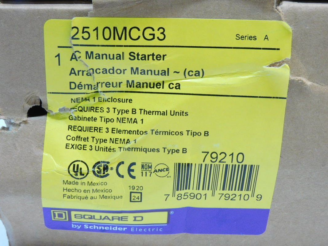 SQUARE D 2510MCG3 SER. A 575V NSMP