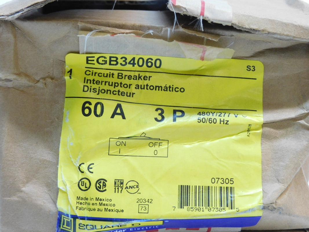 SQUARE D EGB34060 SER. 3 480V 60A NSMP