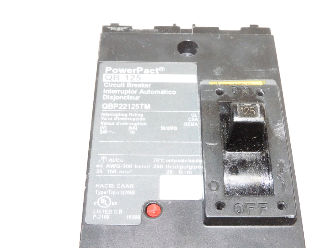 SQUARE D QBP22125TM 240V 125A NUPI