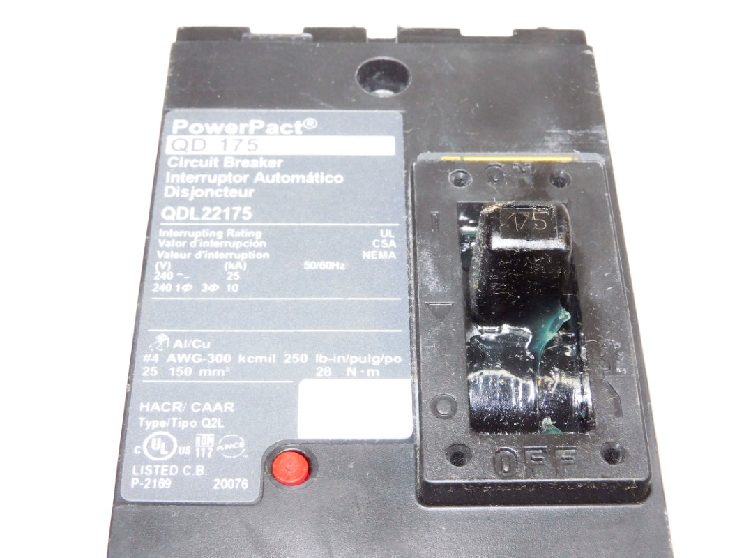 SQUARE D QDL22175 240V 175A NSMP