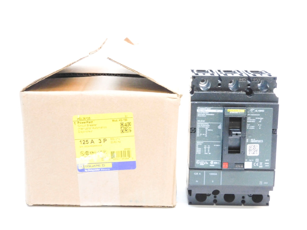 SQUARE D HDL36125 600V 125A NSMP